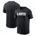 Футболка Detroit Lions Nike Black Primetime Wordmark Essential Футболка Detroit Lions Nike Black Primetime Wordmark Essential