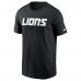 Футболка Detroit Lions Nike Black Primetime Wordmark Essential
