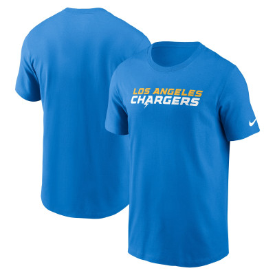 Los Angeles Chargers Nike Powder Blue Primetime Wordmark Essential T-Shirt