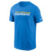Los Angeles Chargers Nike Powder Blue Primetime Wordmark Essential T-Shirt