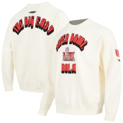 Super Bowl LIX Pro Standard Fleece Crewneck Sweatshirt - Cream