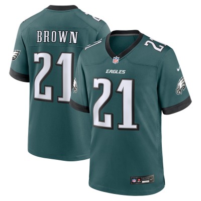 Джерси Sydney Brown Philadelphia Eagles Nike Team - Midnight Green