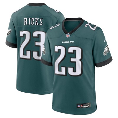 Джерси Eli Ricks Philadelphia Eagles Nike Team - Midnight Green