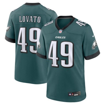 Rick Lovato Philadelphia Eagles Nike Team Game Jersey - Midnight Green