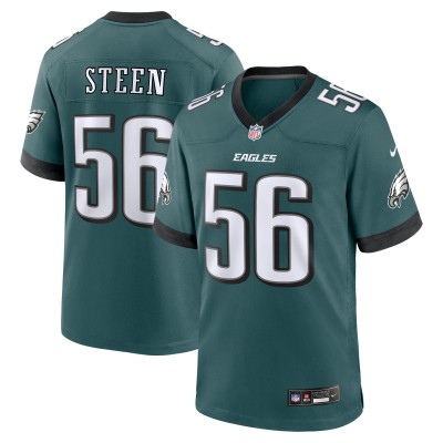 Tyler Steen Philadelphia Eagles Nike Team Game Jersey - Midnight Green