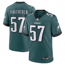 Ben VanSumeren Philadelphia Eagles Nike Team Game Jersey - Midnight Green