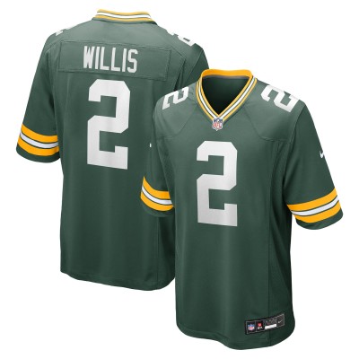 Игровая джерси Green Bay Packers Malik Willis Nike Green Game