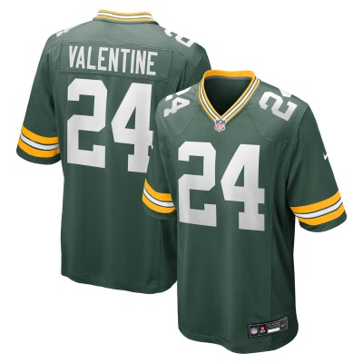 Игровая джерси Green Bay Packers Carrington Valentine Nike Green Game