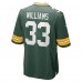 Игровая джерси Green Bay Packers Evan Williams Nike Green Game