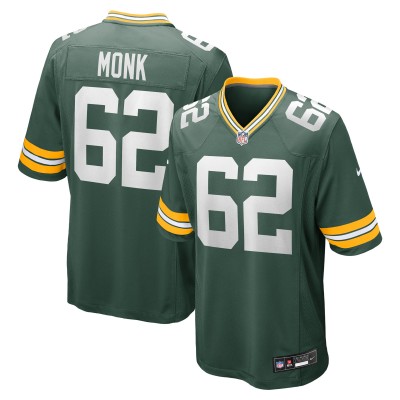 Игровая джерси Green Bay Packers Jacob Monk Nike Green Game