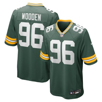 Игровая джерси Green Bay Packers Colby Wooden Nike Green Game