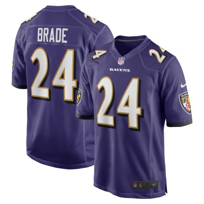 Beau Brade Baltimore Ravens Nike Team Game Jersey -  Purple