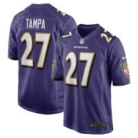 Игровая джерси Baltimore Ravens T.J. Tampa Nike Purple Team Game