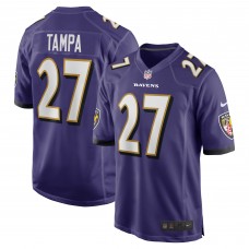 Игровая джерси Baltimore Ravens T.J. Tampa Nike Purple Team Game