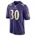 Trayvon Mullen Baltimore Ravens Nike Team Game Jersey -  Purple