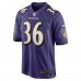 Owen Wright Baltimore Ravens Nike Team Game Jersey -  Purple