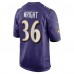 Owen Wright Baltimore Ravens Nike Team Game Jersey -  Purple