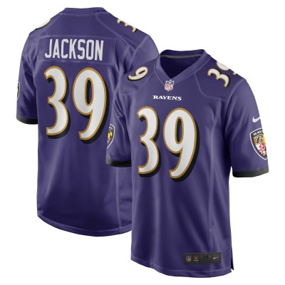 Eddie Jackson Baltimore Ravens Nike Team Game Jersey -  Purple