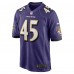 Christian Matthew Baltimore Ravens Nike Team Game Jersey -  Purple