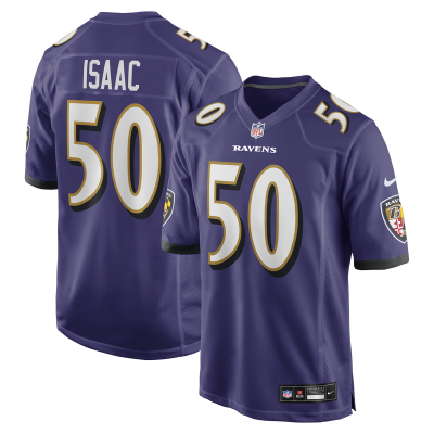 Джерси Baltimore Ravens Adisa Isaac Nike Purple Team Game