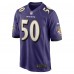 Adisa Isaac Baltimore Ravens Nike Team Game Jersey -  Purple