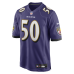 Джерси Baltimore Ravens Adisa Isaac Nike Purple Team Game