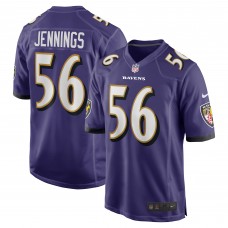 Deion Jennings Baltimore Ravens Nike Team Game Jersey -  Purple