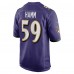 Malik Hamm Baltimore Ravens Nike Team Game Jersey -  Purple