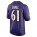 Nick Samac Baltimore Ravens Nike Team Game Jersey -  Purple