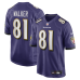 Джерси Baltimore Ravens Devontez Walker Nike Purple Team Game Джерси Baltimore Ravens Devontez Walker Nike Purple Team Game