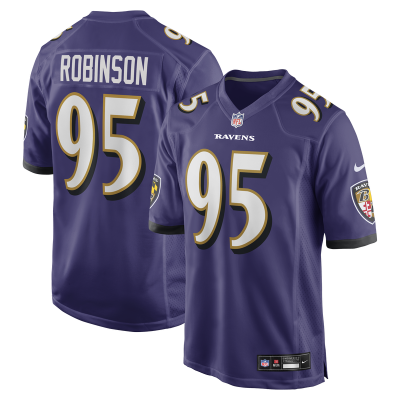 Джерси Baltimore Ravens Tavius Robinson Nike Purple Team Game
