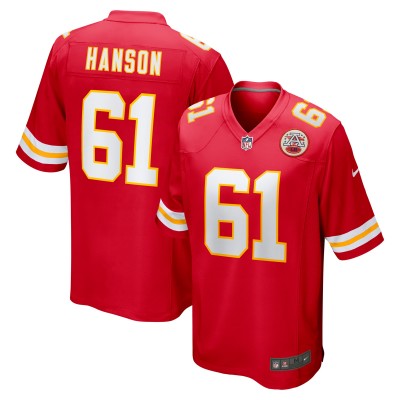 C.J. Hanson Kansas City Chiefs Nike  Game Jersey -  Red