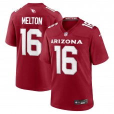 Arizona Cardinals Max Melton Nike Cardinal Team Game Jersey