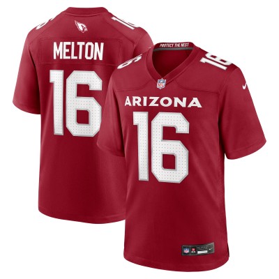 Arizona Cardinals Max Melton Nike Cardinal Team Game Jersey