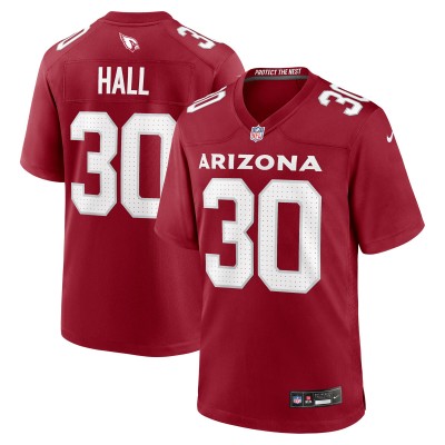 Arizona Cardinals Darren Hall Nike Cardinal Team Game Jersey