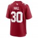 Arizona Cardinals Darren Hall Nike Cardinal Team Game Jersey