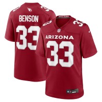Arizona Cardinals Trey Benson Nike Cardinal Team Game Jersey