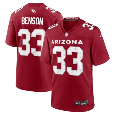 Arizona Cardinals Trey Benson Nike Cardinal Team Game Jersey