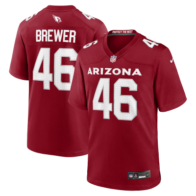 Джерси Arizona Cardinals Aaron Brewer Nike Cardinal Team Game