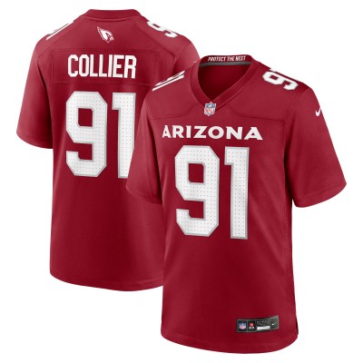 Arizona Cardinals L.J. Collier Nike Cardinal Team Game Jersey
