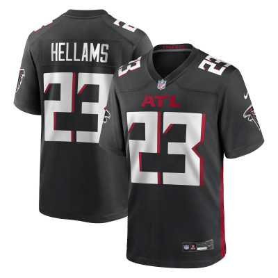 Джерси Atlanta Falcons DeMarcco Hellams Nike Black Team Game