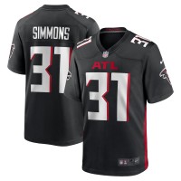 Игровая джерси Atlanta Falcons Justin Simmons Nike Black Team Game