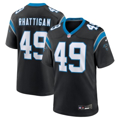 Игровая джерси Carolina Panthers Jon Rhattigan Nike Black Game