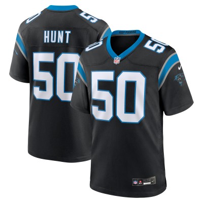 Игровая джерси Carolina Panthers Robert Hunt Nike Black Game