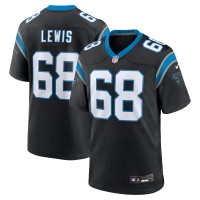 Игровая джерси Carolina Panthers Damien Lewis Nike Black Game