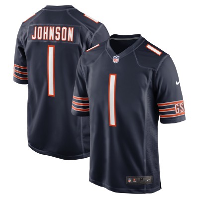 Игровая джерси Chicago Bears Jaylon Johnson Nike Navy Game