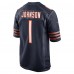 Игровая джерси Chicago Bears Jaylon Johnson Nike Navy Game