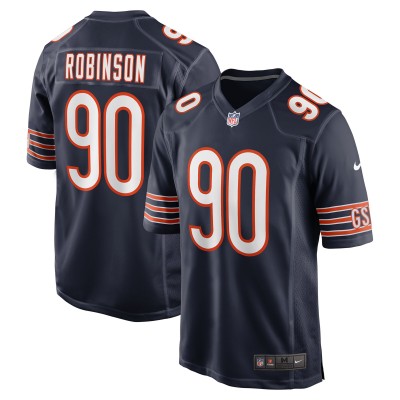 Игровая джерси Chicago Bears Dominique Robinson Nike Navy Game