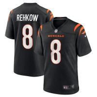 Cincinnati Bengals Ryan Rehkow Nike Black Game Jersey