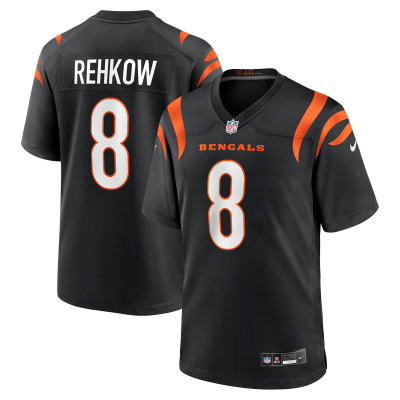 Джерси Cincinnati Bengals Ryan Rehkow Nike Black Game